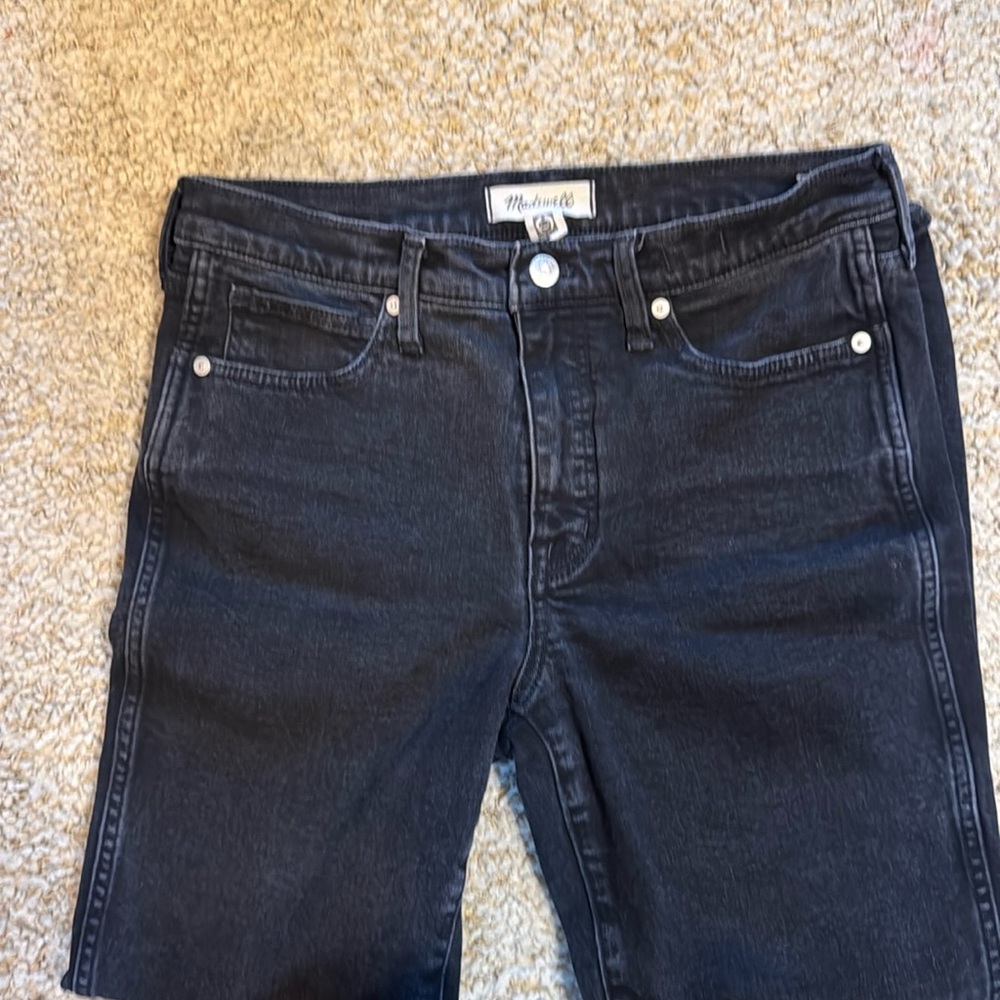Madewell mid rise stovepipe jeans , size 28